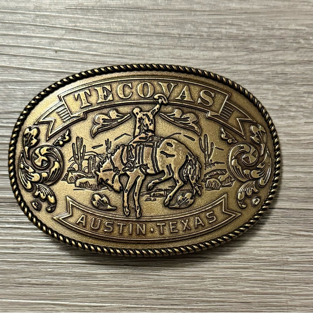 Tecovas Brass Western Belt Buckle